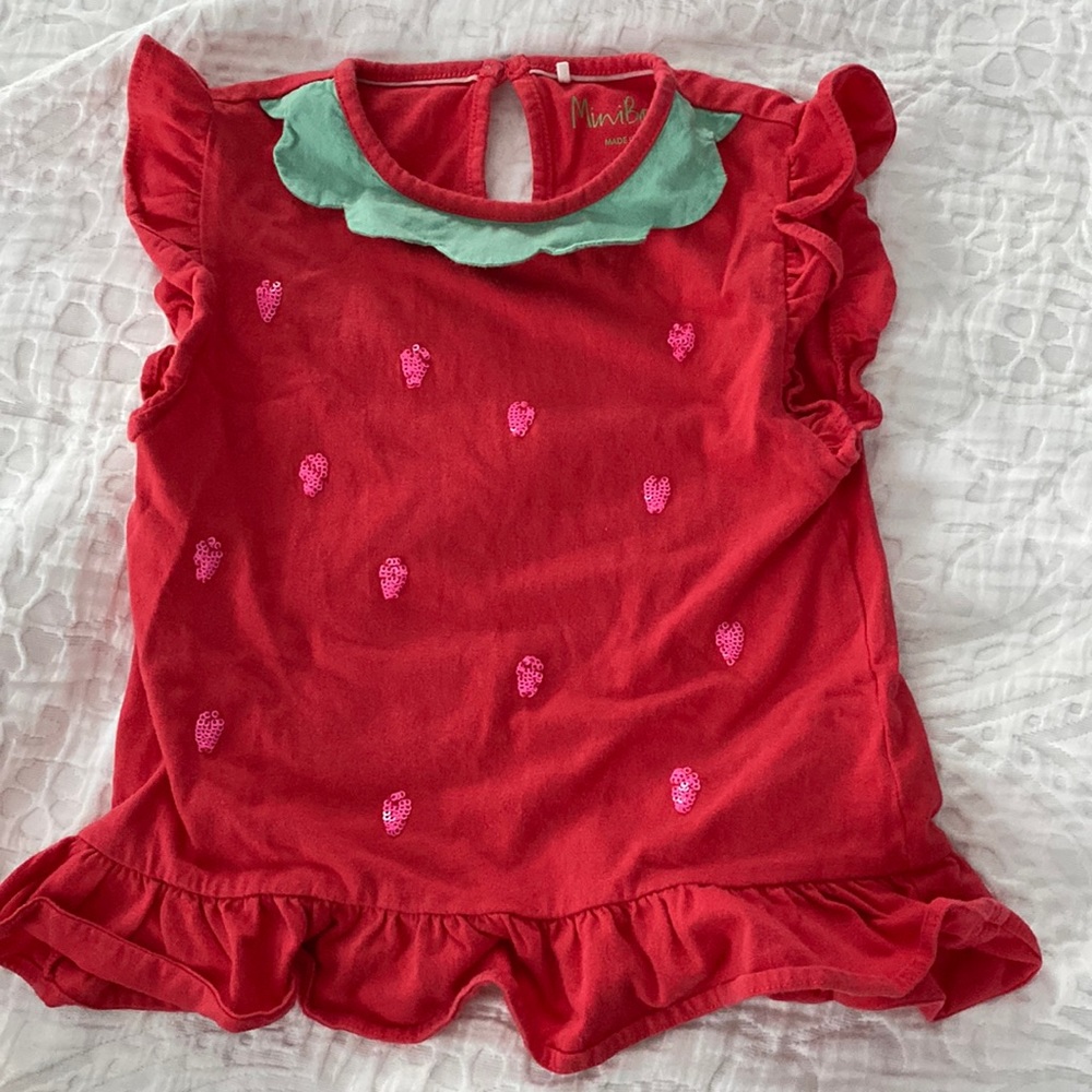 Mini Boden “Strawberry” Shirt